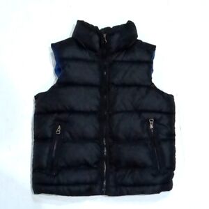 Gap Kids Black Puffer Vest S/P 6 - 7 Yrs Blue‎ Polyester Shell w/ Nylon Lining